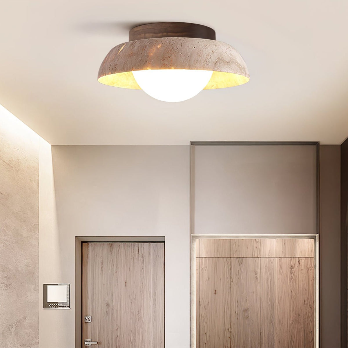 Travertine Caelo Ceiling Lamp