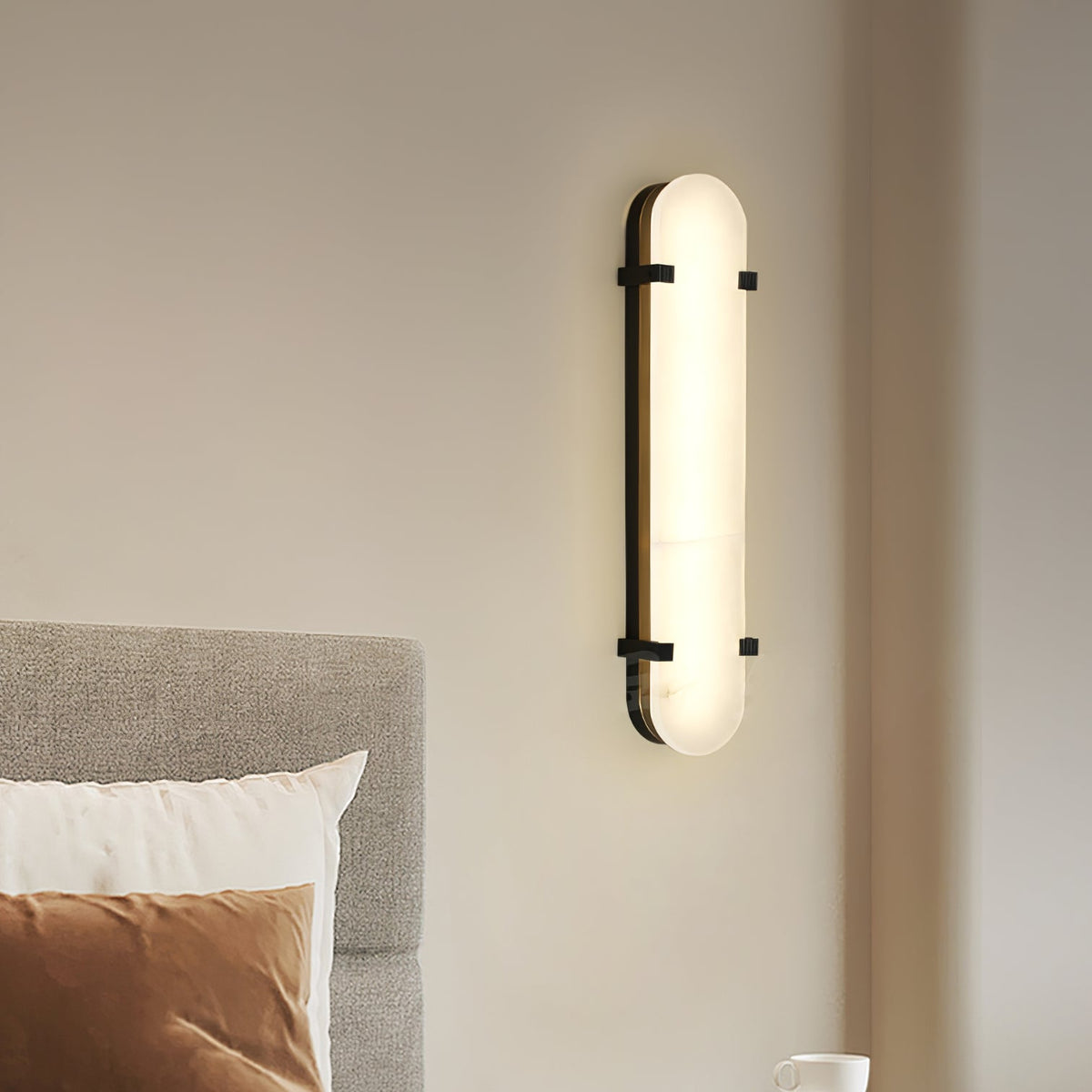 Oval Calla Alabaster Wall Sconce