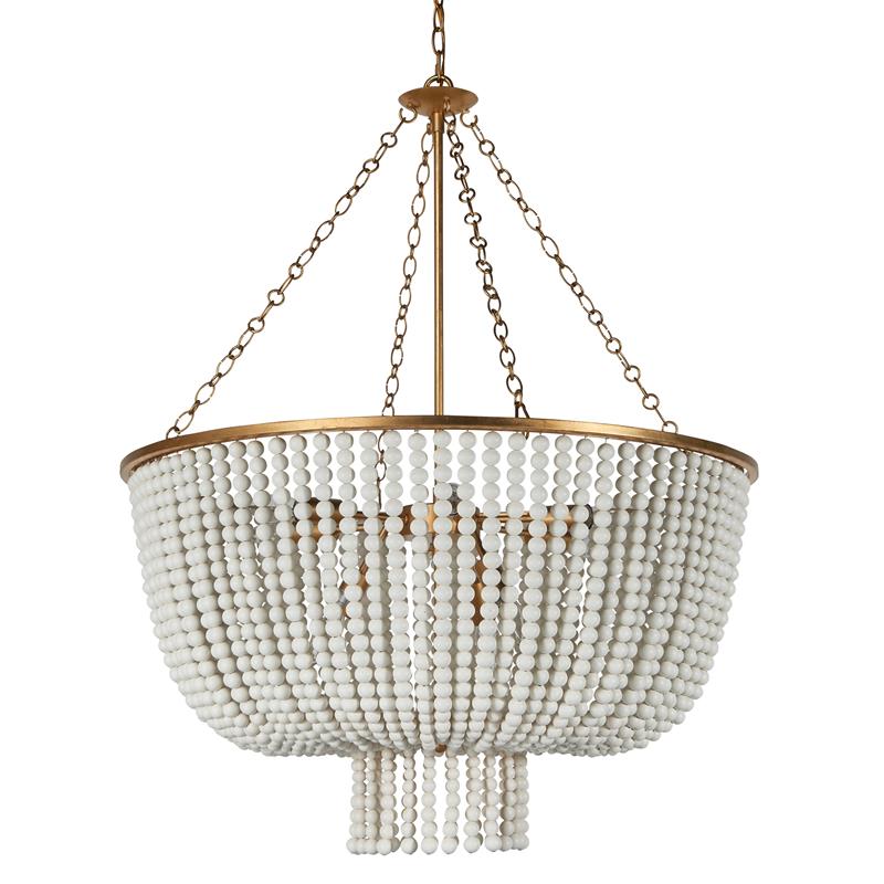 Opal Postmodern Luxury Wooden Chandelier