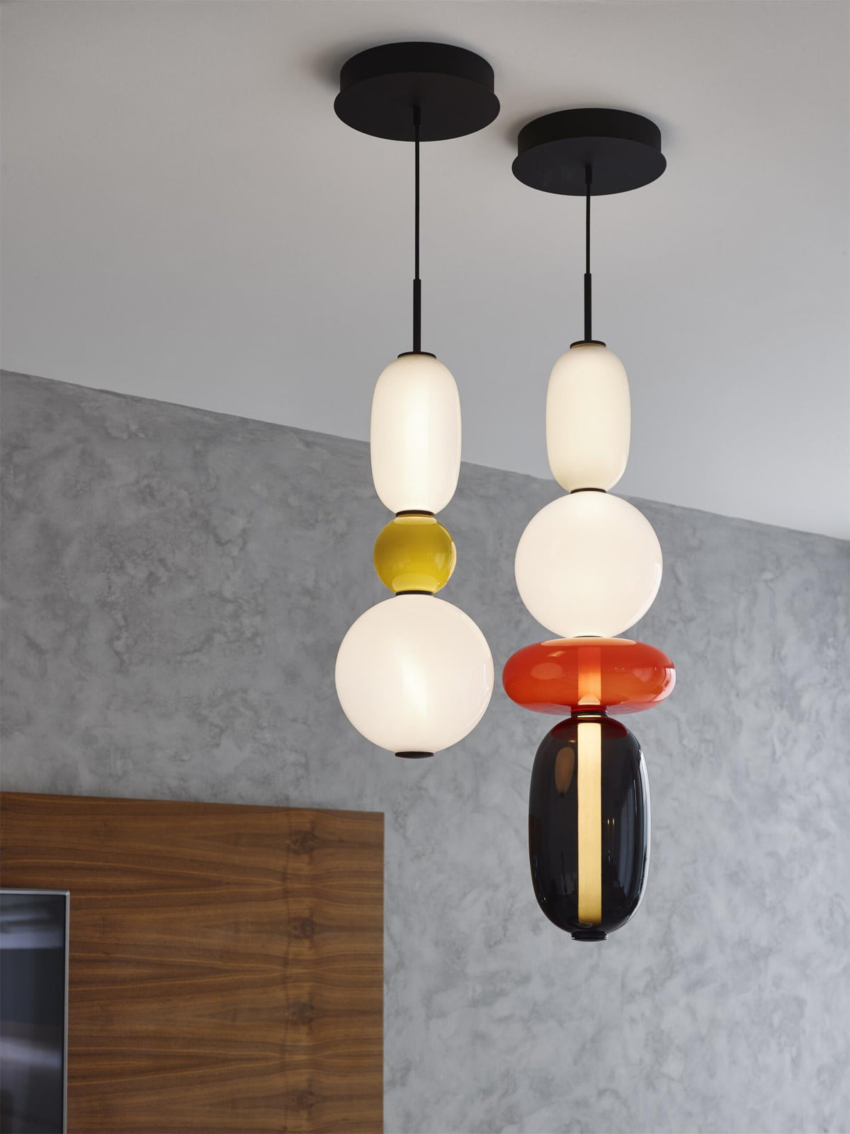 Zodore Art Stained Glass Pendant Light