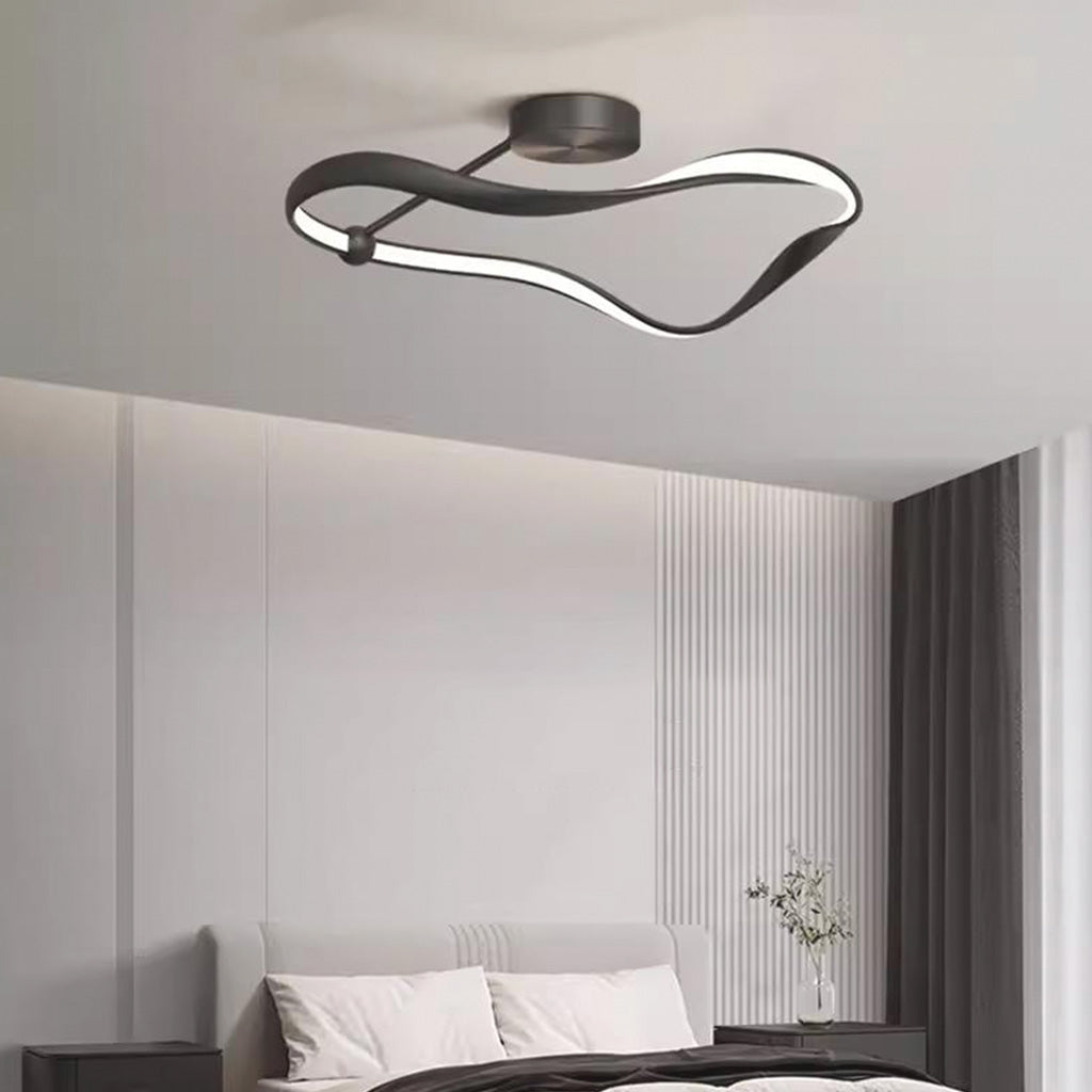Ceiling Light Modern Minimalist Metal Dimmable LED, Black / White