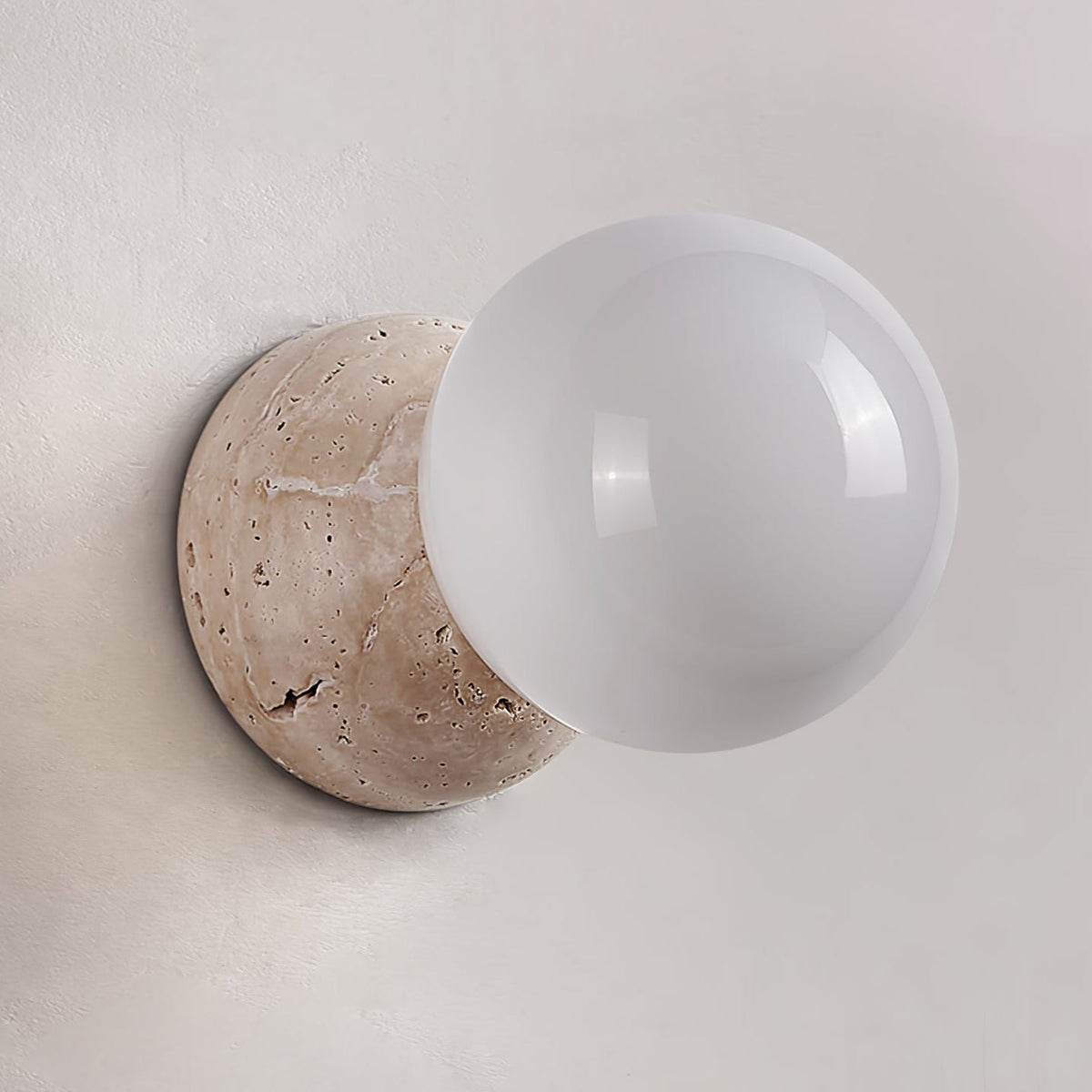 Celestial Travertine Wall Sconce