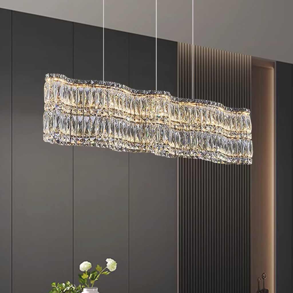 Chandelier Crystal LED Dimmable Round / Rectangle