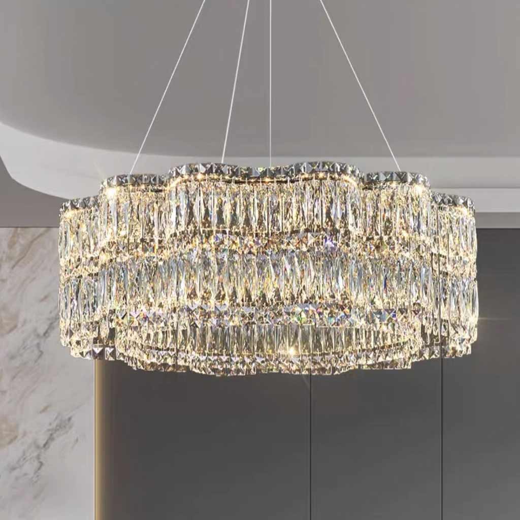 Chandelier Crystal LED Dimmable Round / Rectangle