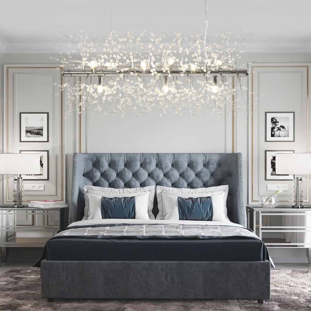 Chandelier Glamorous Dandelion Crystal, Gold/Silver