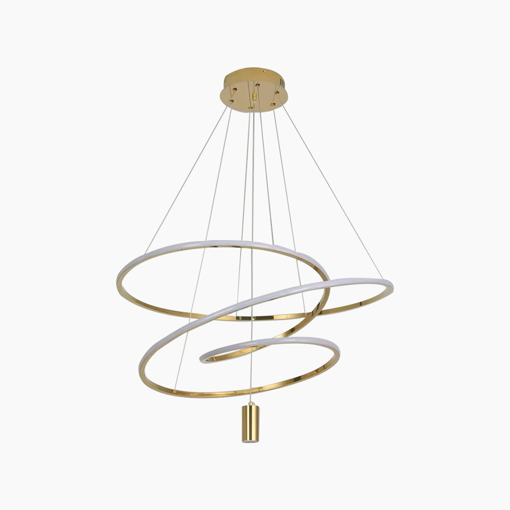 Chandelier Hanging LED Irregular Ring Chic Orbit Circle