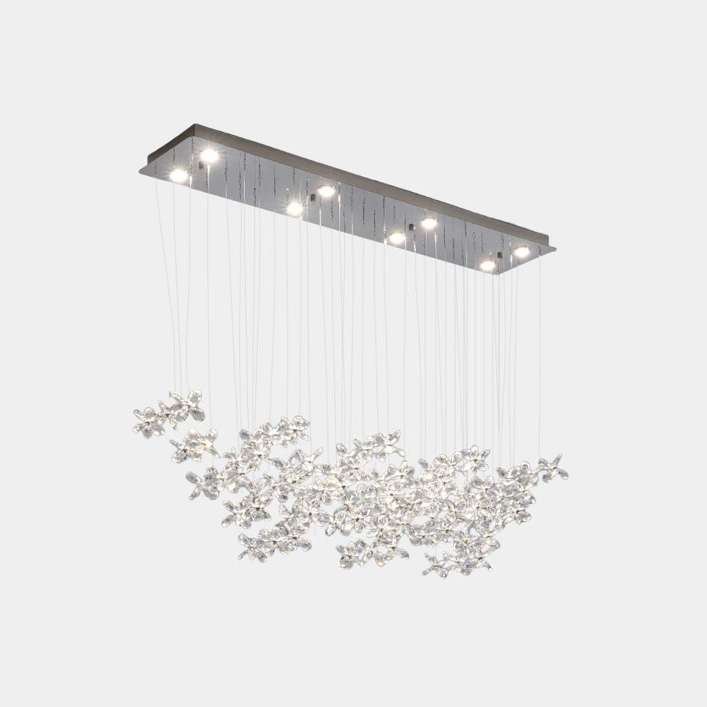 Ceiling Light Chandelier Luxury Crystal Butterfly LED