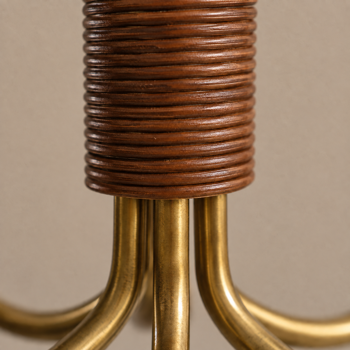 Brass & Fabric Chandelier | 6-Light | CLSFB119BR