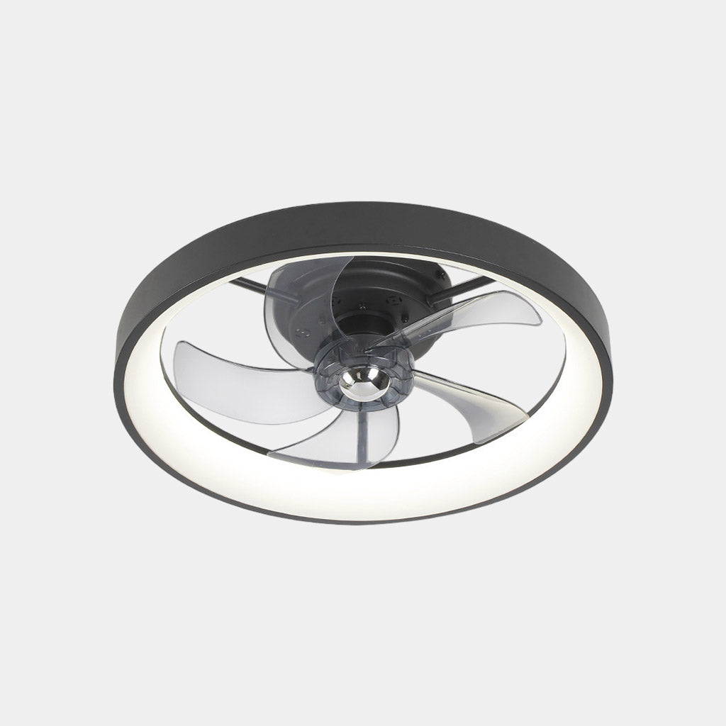 Circular Ceiling Fan Light LED Flush Mount, 3 Colors