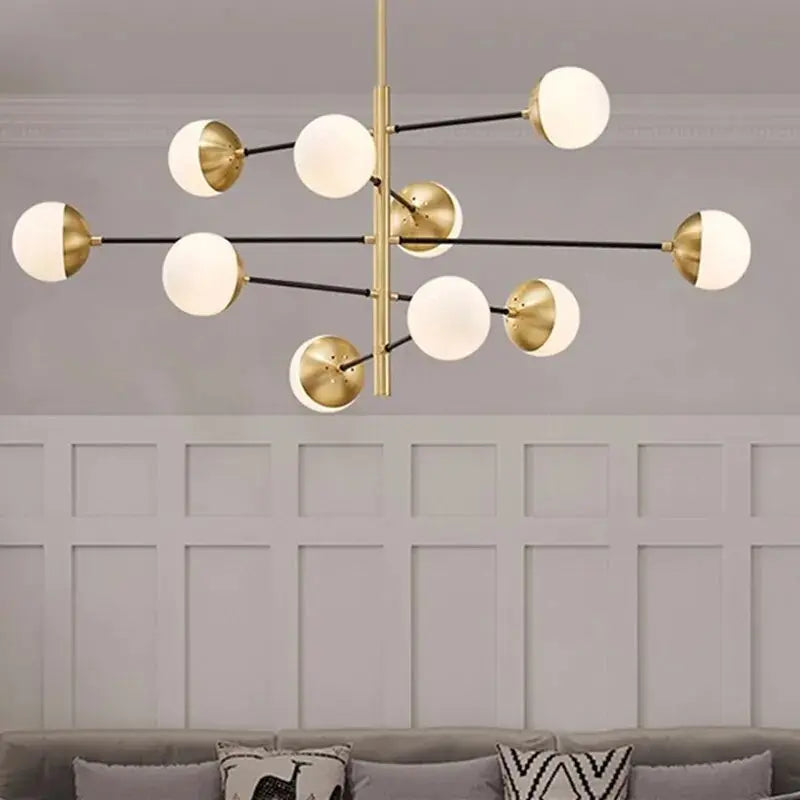 Contemporary Bubble Cascade Chandelier 8/10 Balls