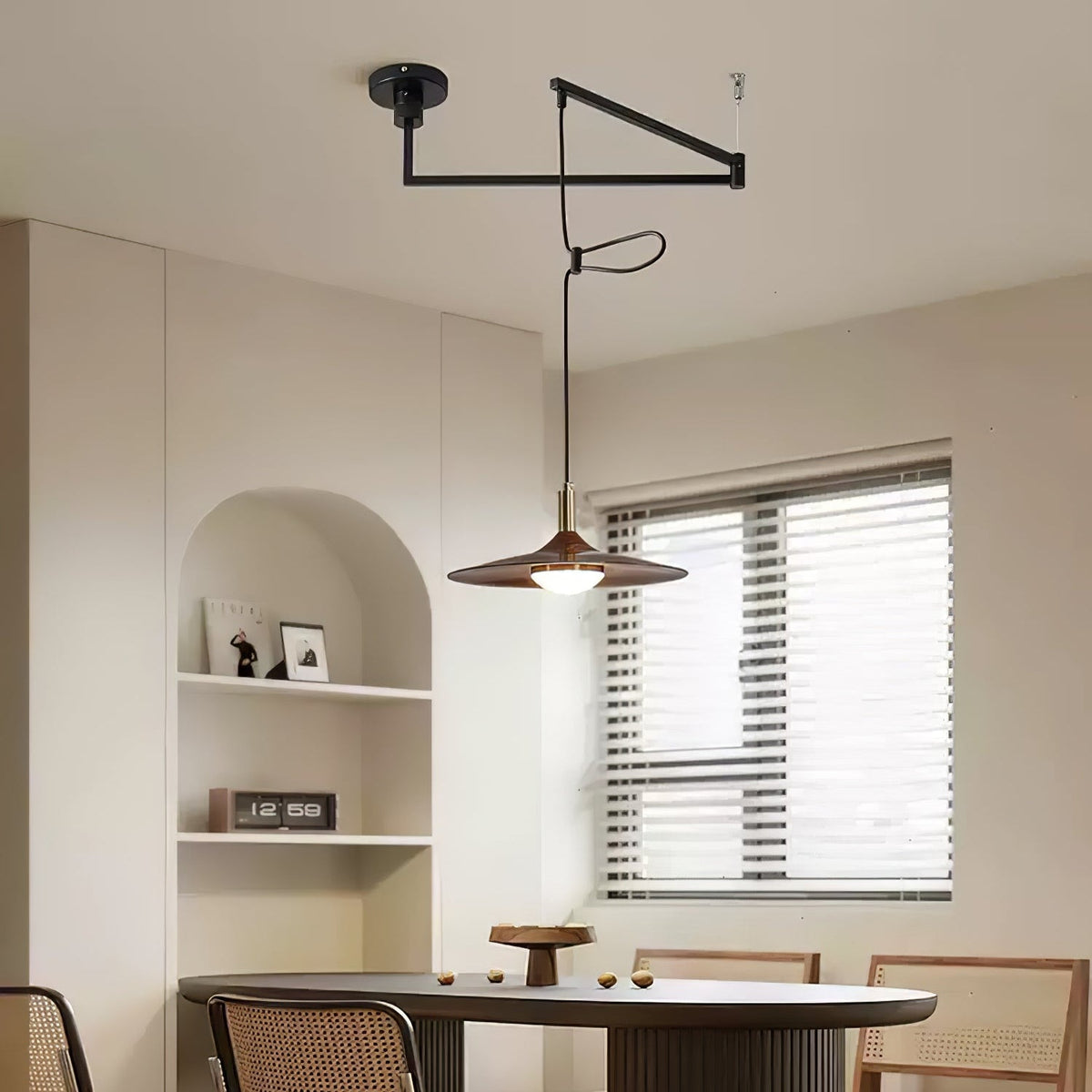 Crane Swing Arm Pendant Lamp
