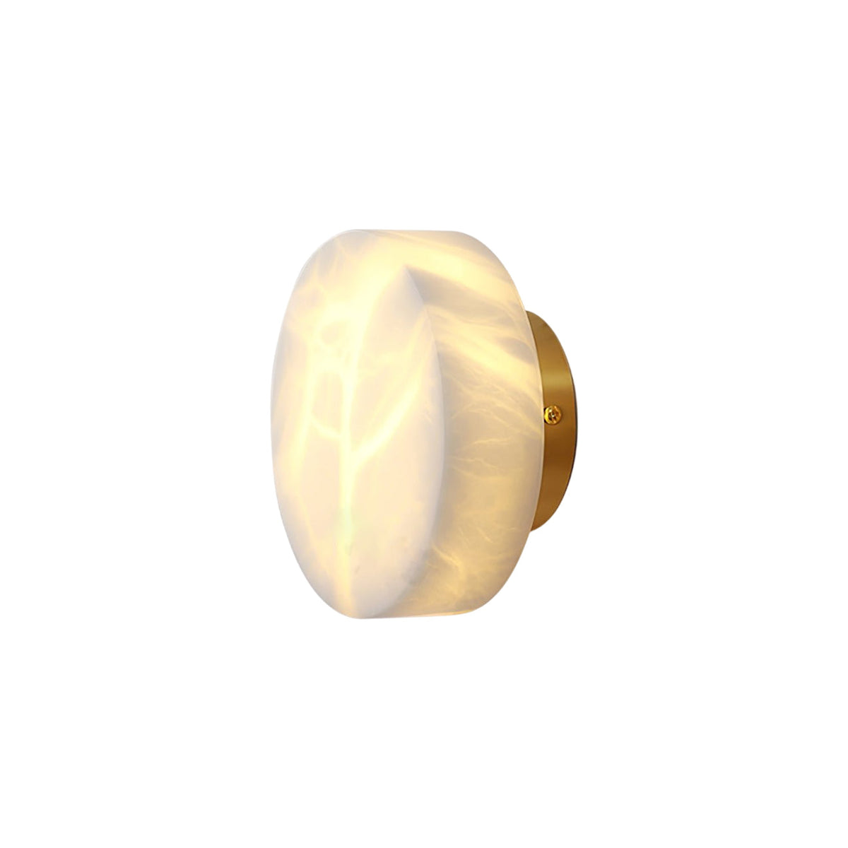 Glim Brass Alabaster Wall Lamp