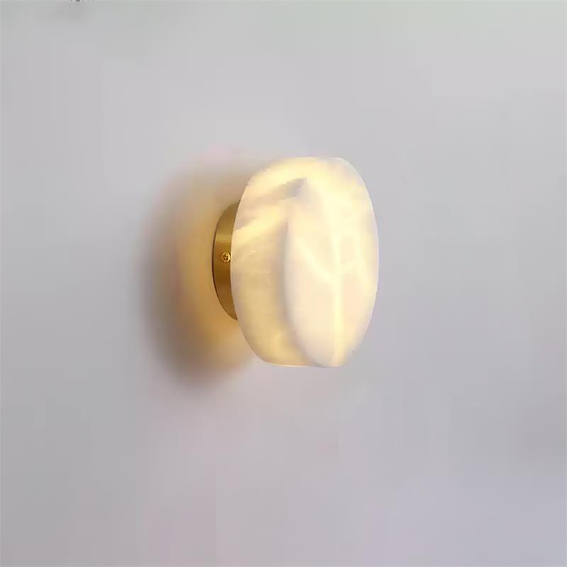 Glim Brass Alabaster Wall Lamp