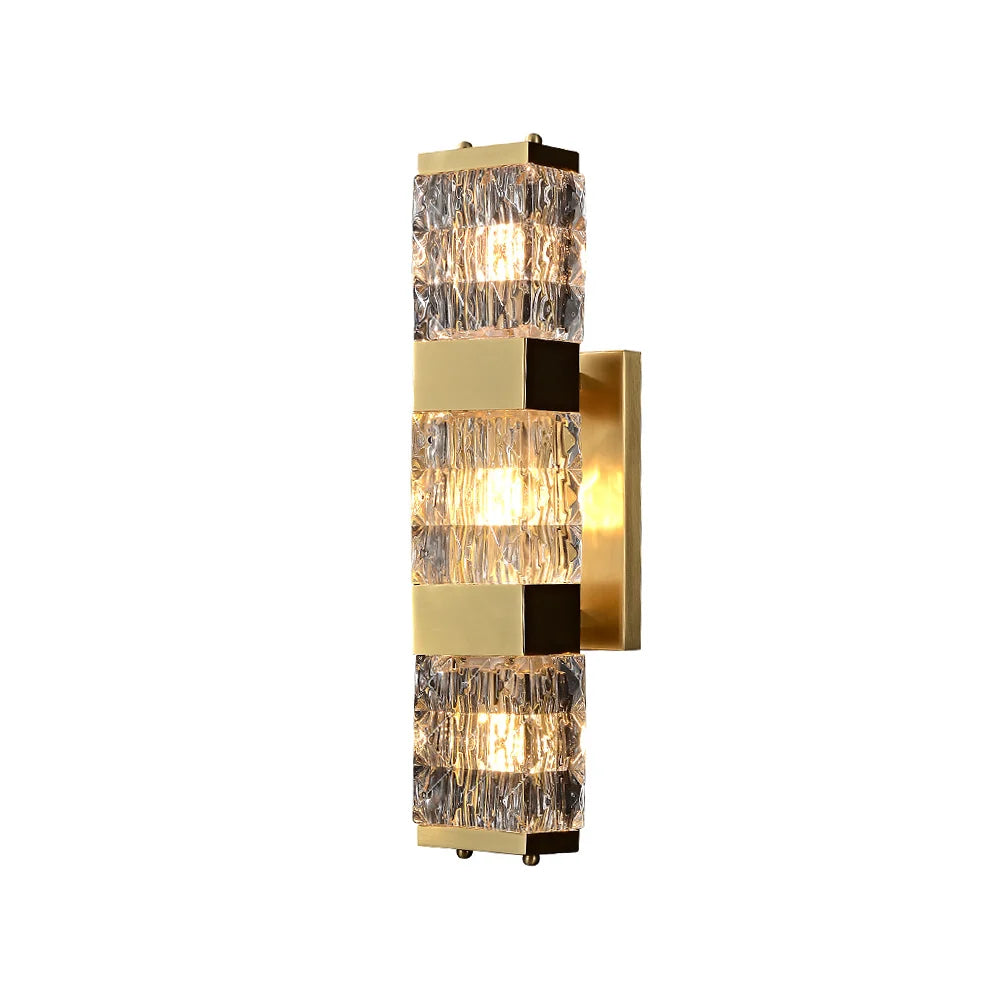 Laminated Crystal Sconce