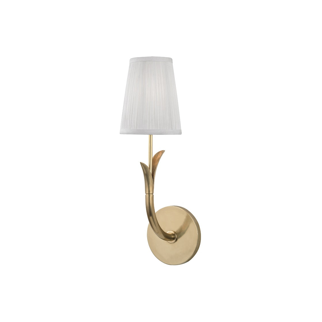 Elys Brass Fabric Wall Lamp