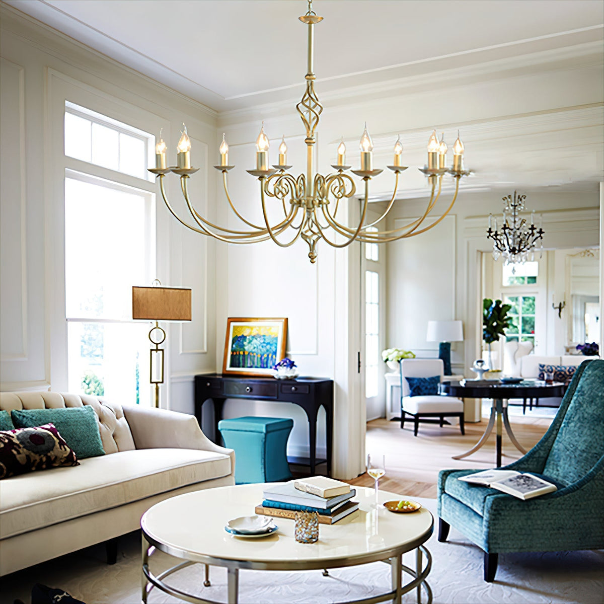 Grace Postmodern Luxury Brass Chandelier