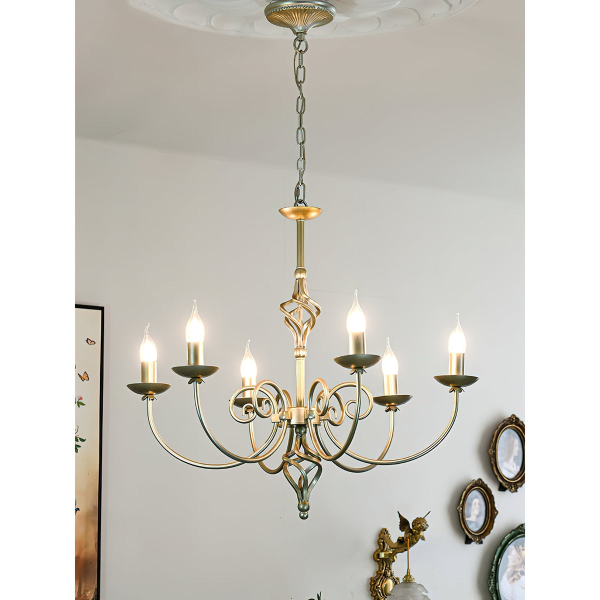Grace Postmodern Luxury Brass Chandelier