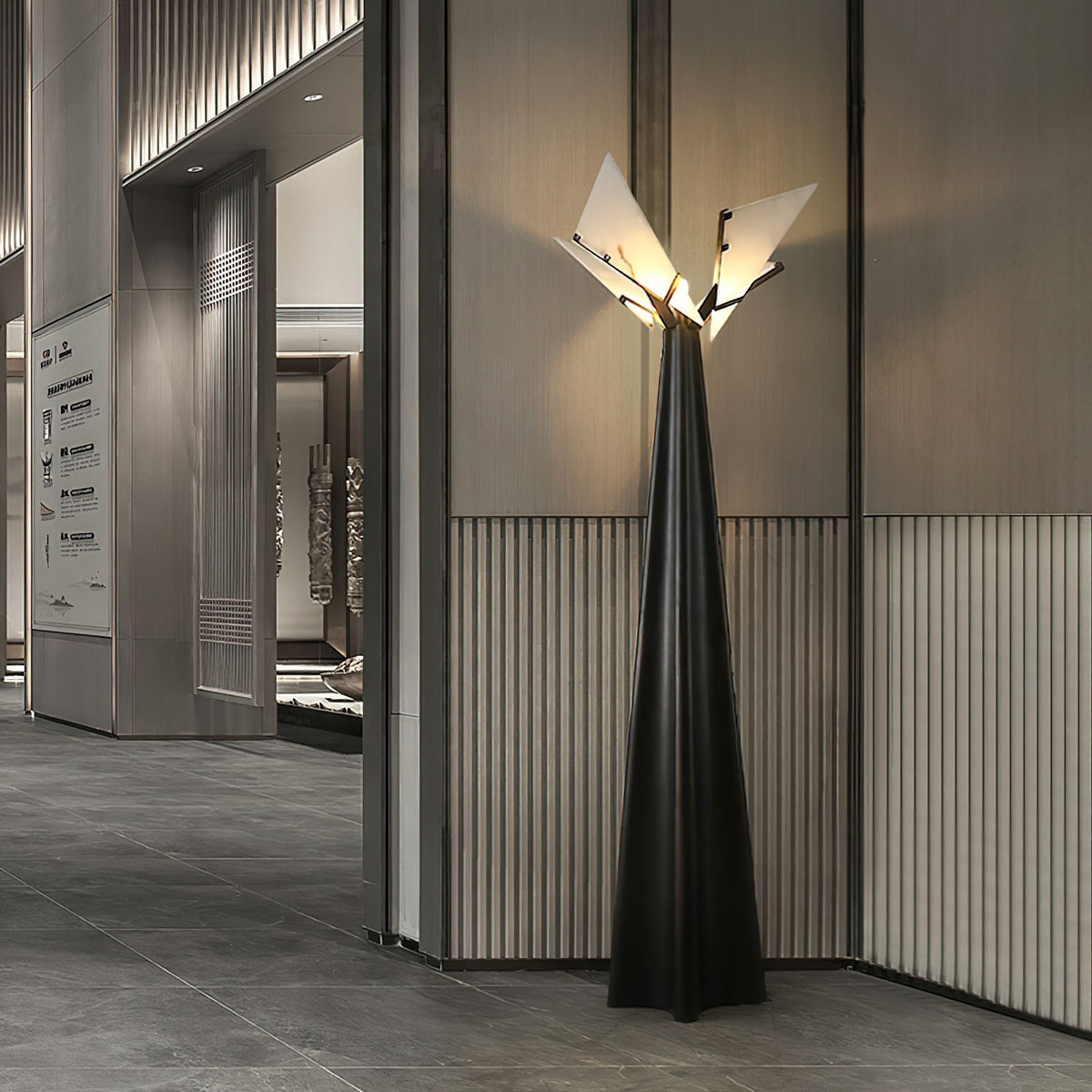 Spire Alabaster Floor Lamp