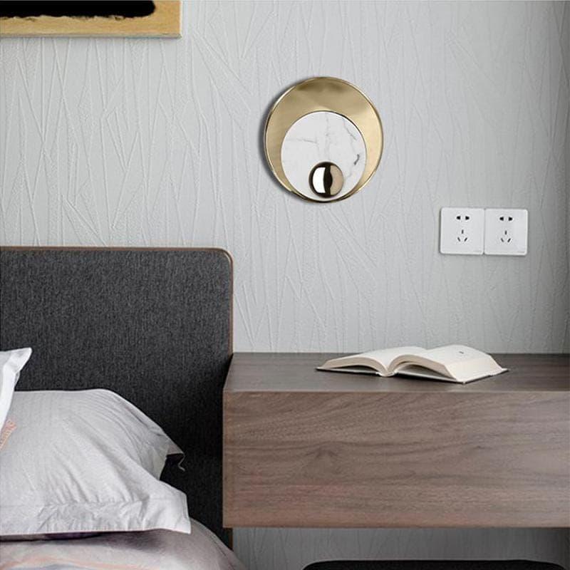 Stone Lunar Eclipse Travertine Wall Light