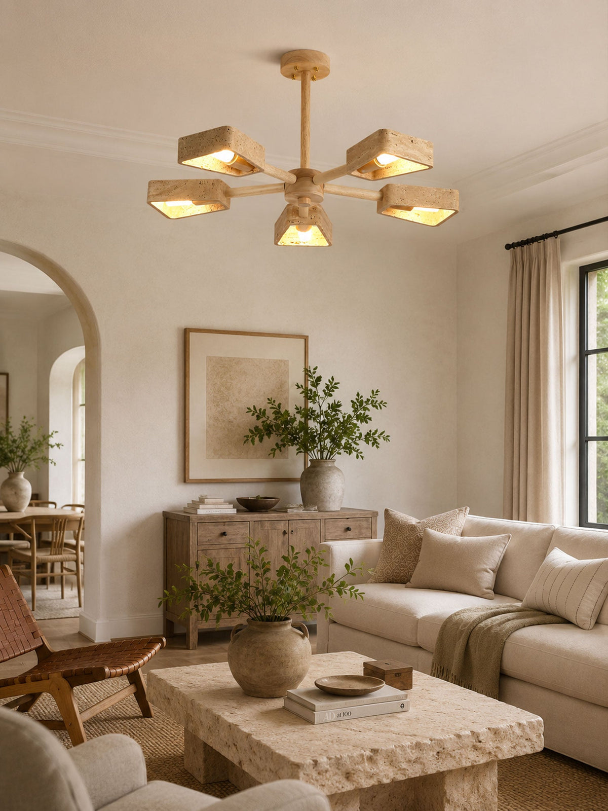 Travertone Geometry Elementa Chandelier