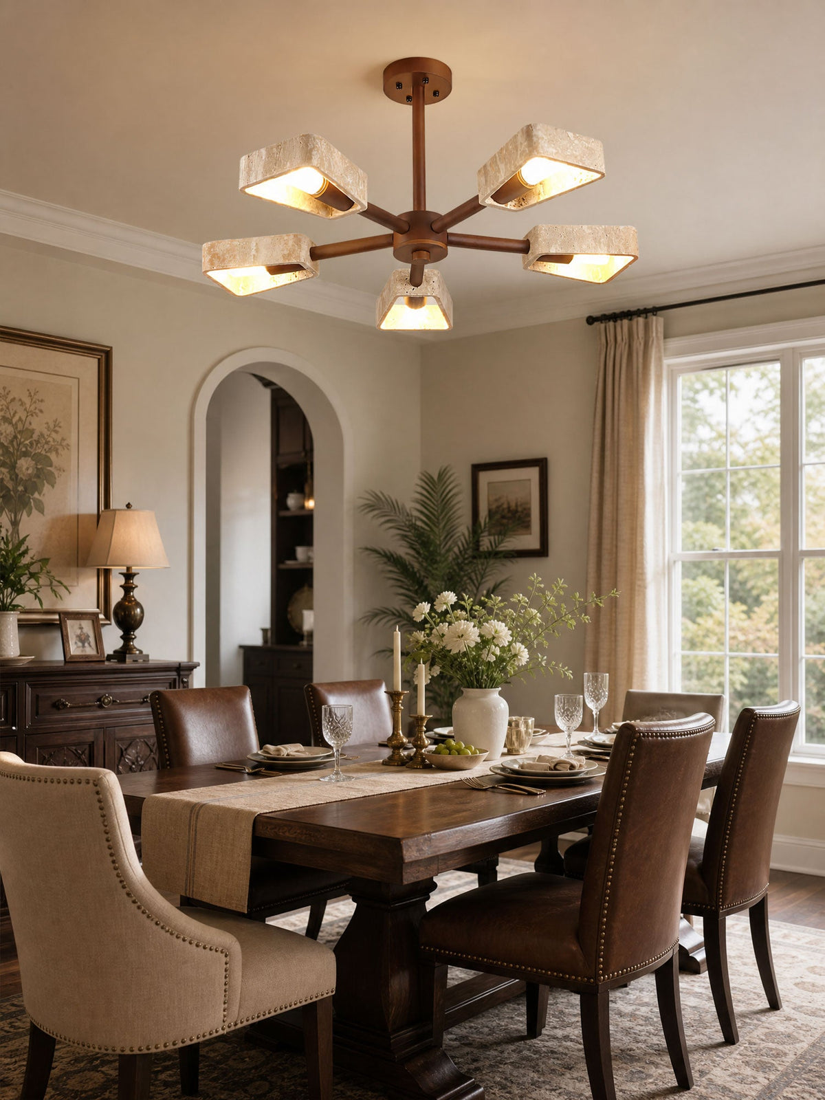 Travertone Geometry Elementa Chandelier