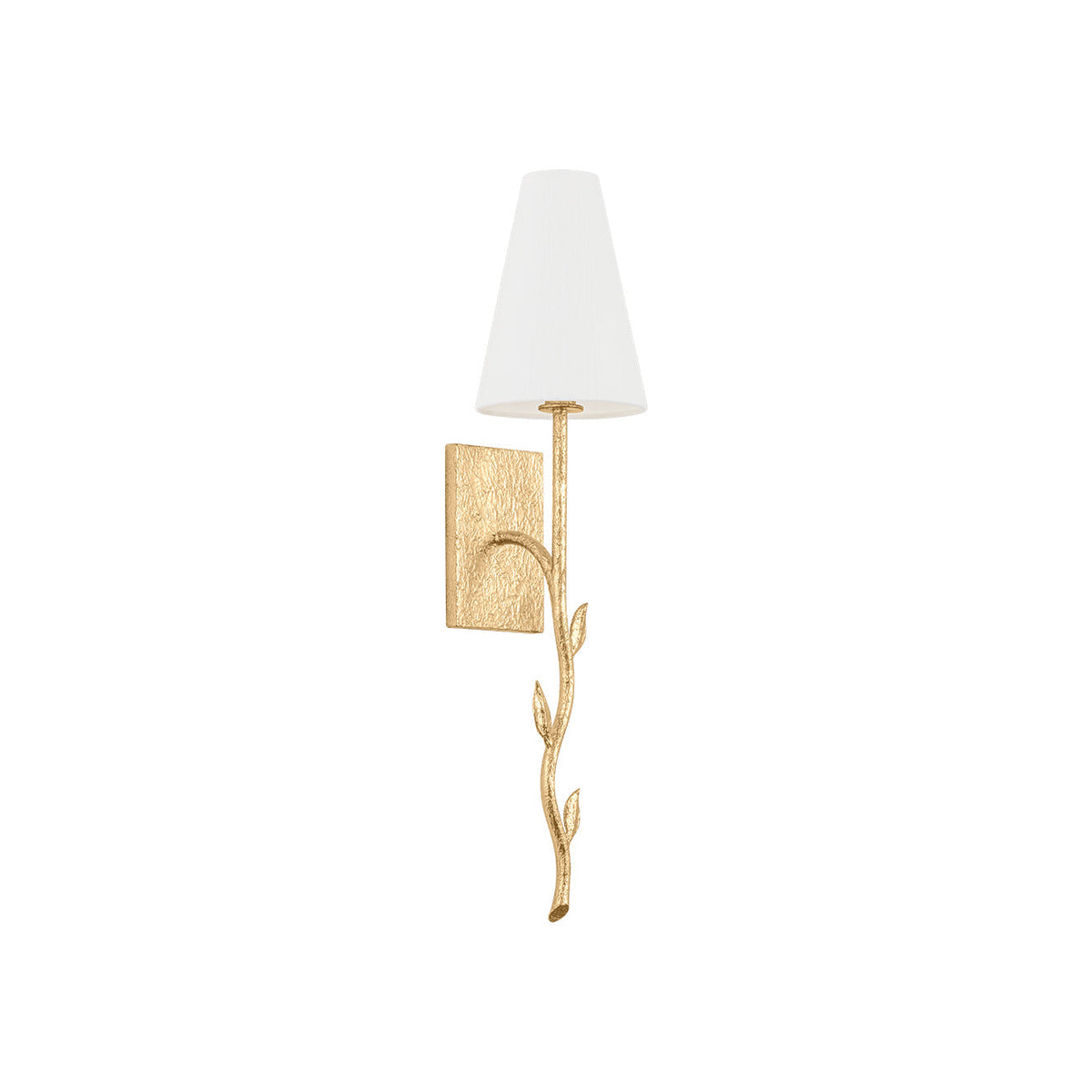 Petal Brass Fabric Wall Lamp