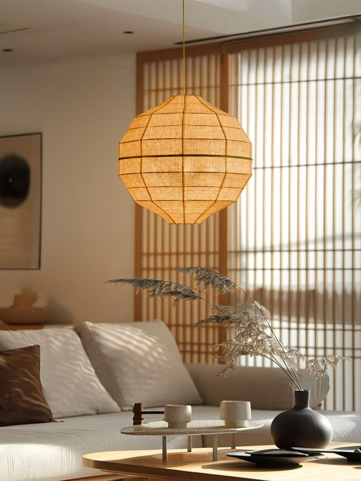 Facet Fabric Pendant Lamp
