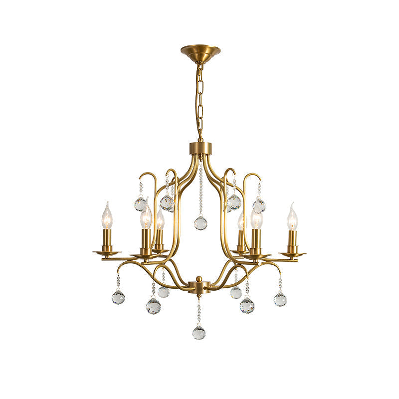 Ulliria Postmodern Luxury Brass Crystal Chandelier