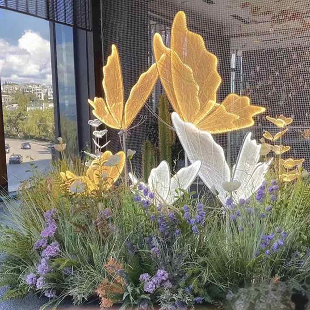 Floor Lamp Fabric Butterfly for Wedding / Event Decoration