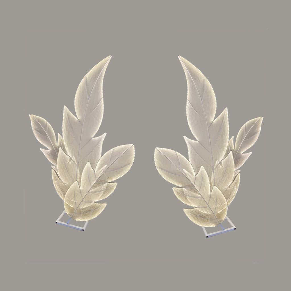 LED Floor Lamp Cloth Maple Leaves for Wedding, Two Pieces