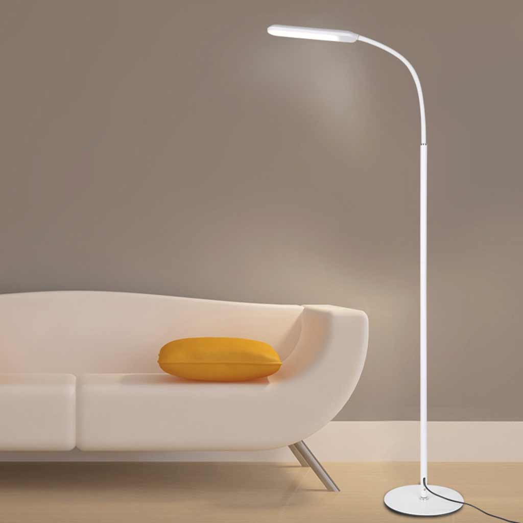 Floor Lamp Modern Arc Dimmable LED, Black / White
