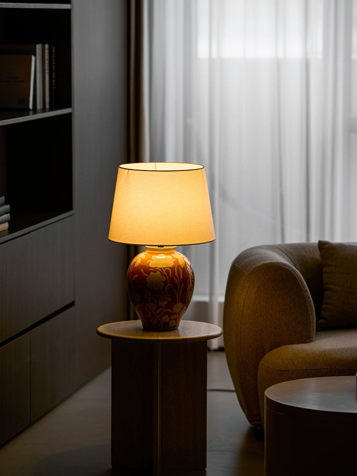 Floral Ceramic Table Lamp