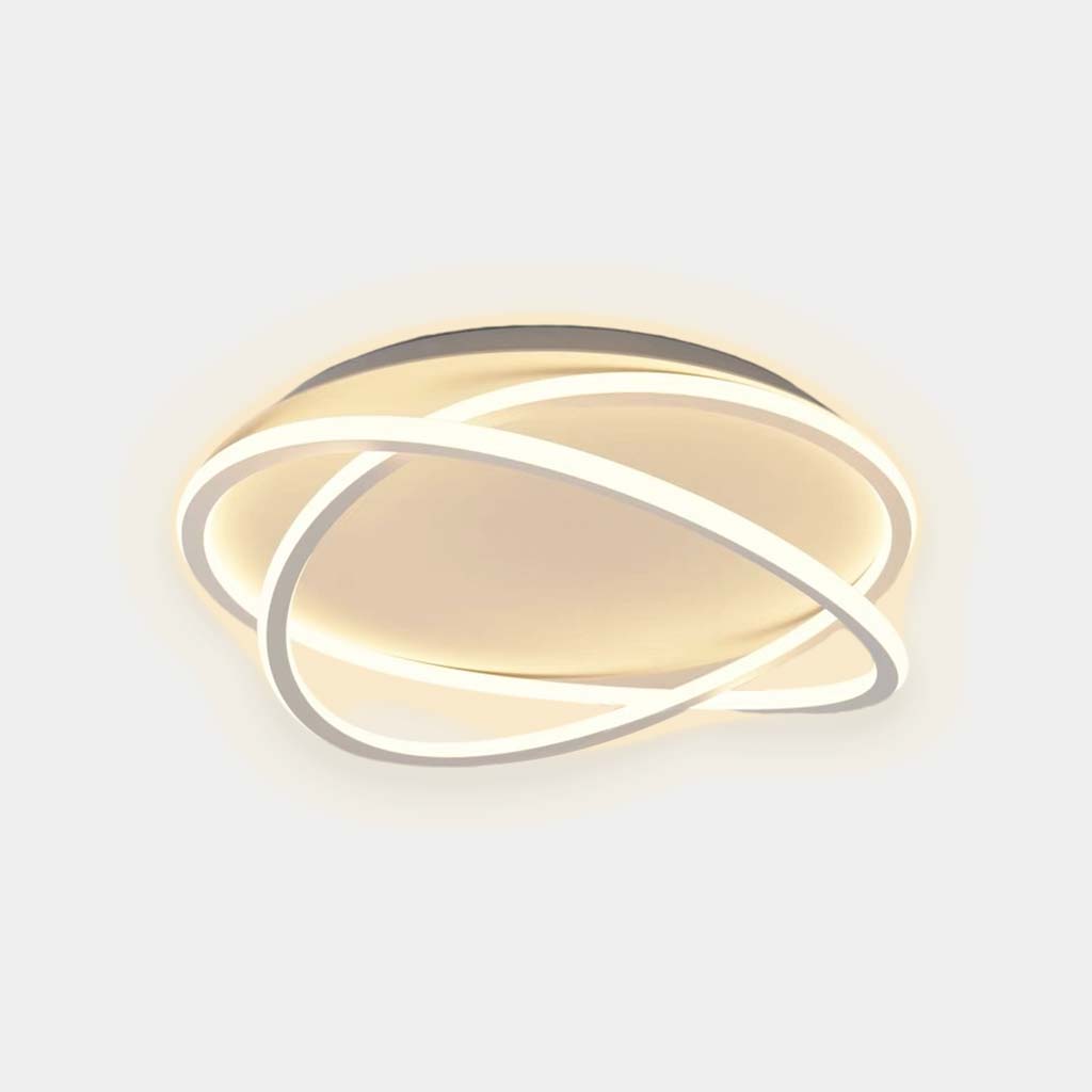 Flush Mount Ceiling Light Modern Ring LED, White