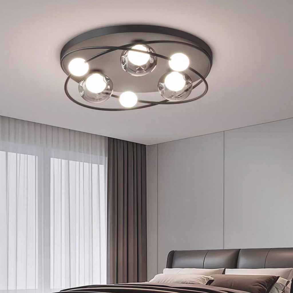 Flush Mount Globe Ceiling Light Italian 6-Light Round LED