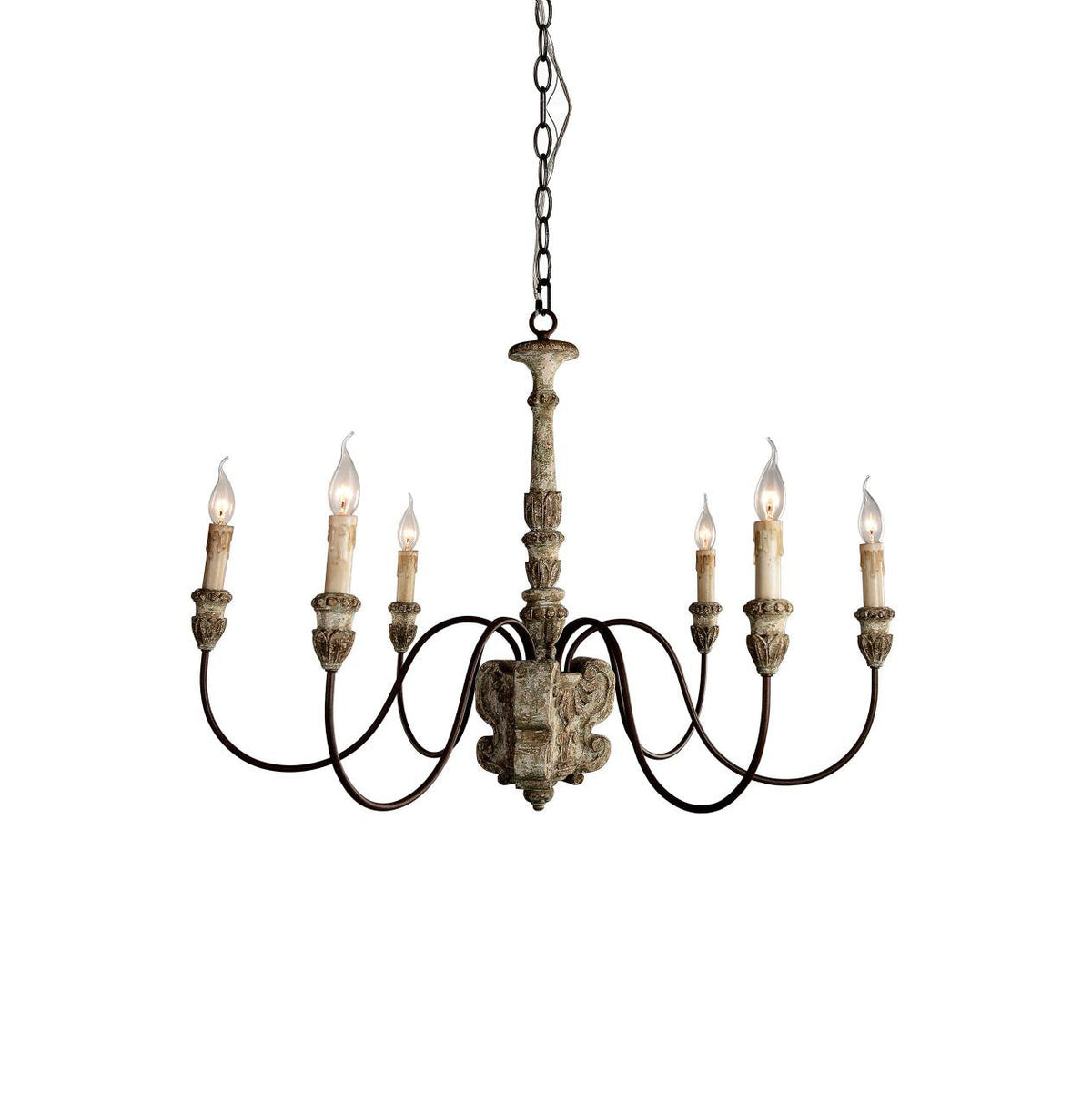 Geovanna Vintage Industrial Solid Chandelier