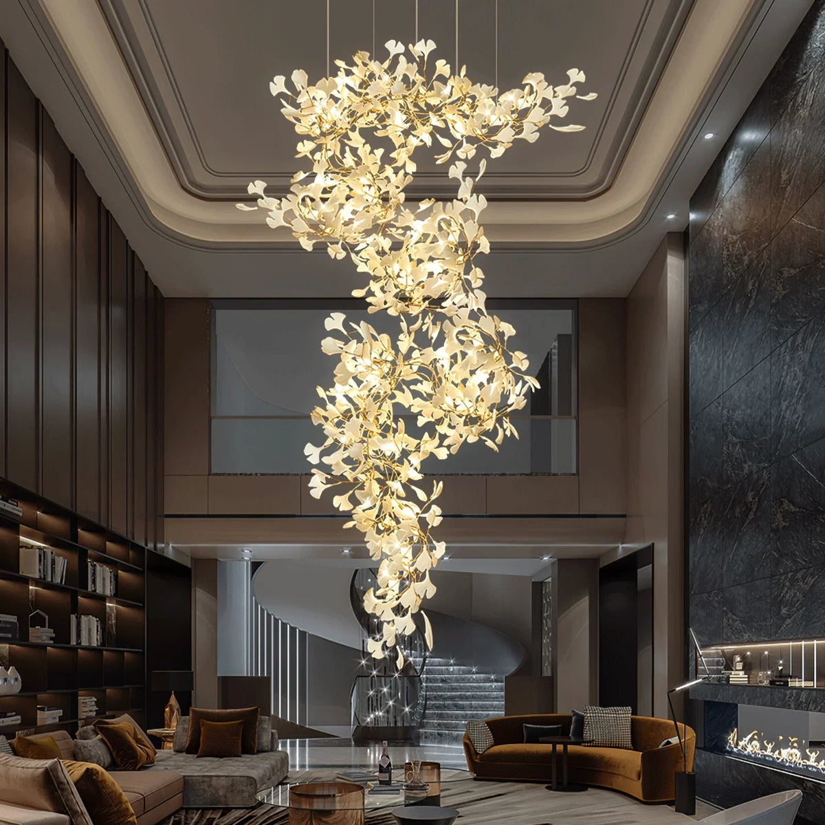 Gingko Vortex Chandelier
