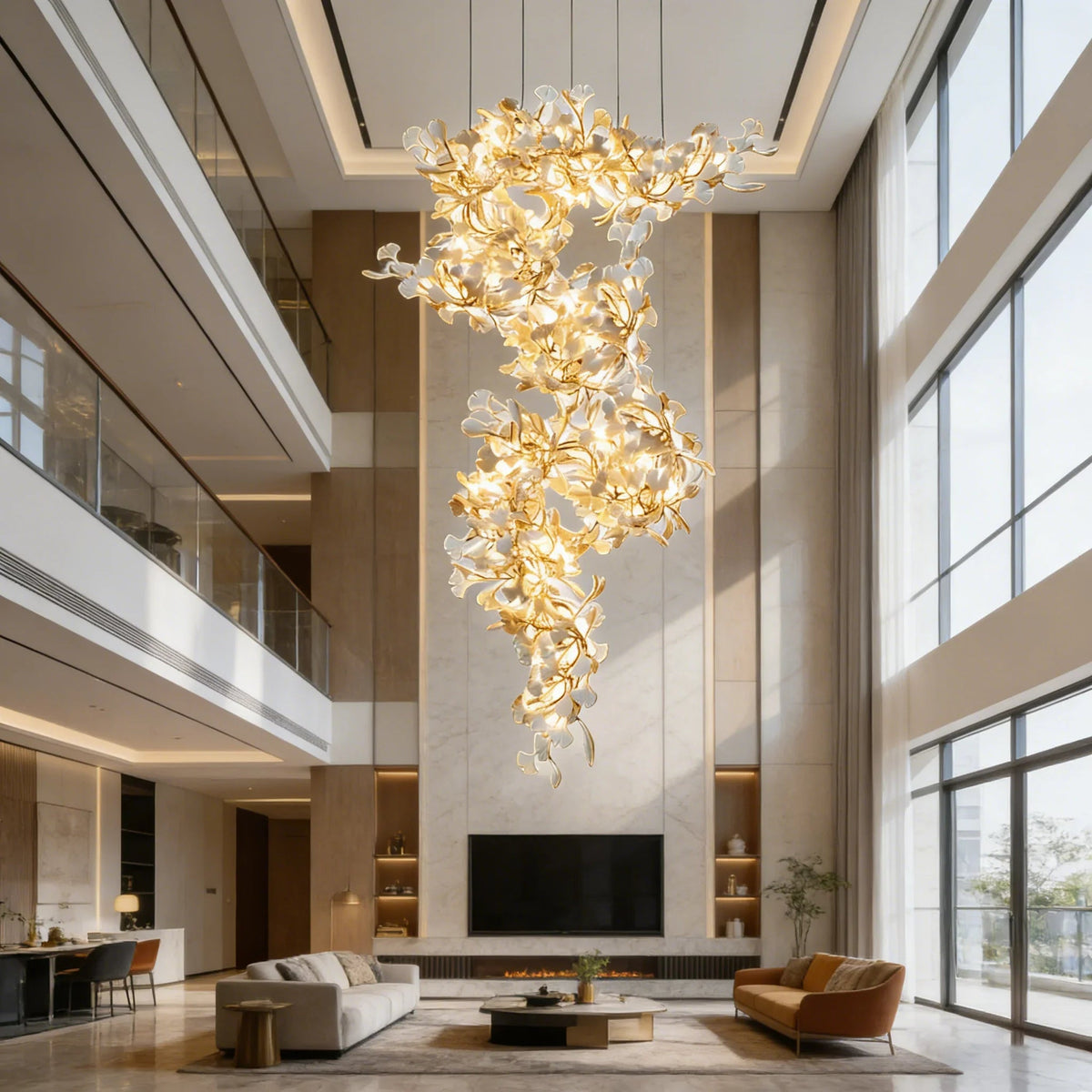 Gingko Vortex Chandelier