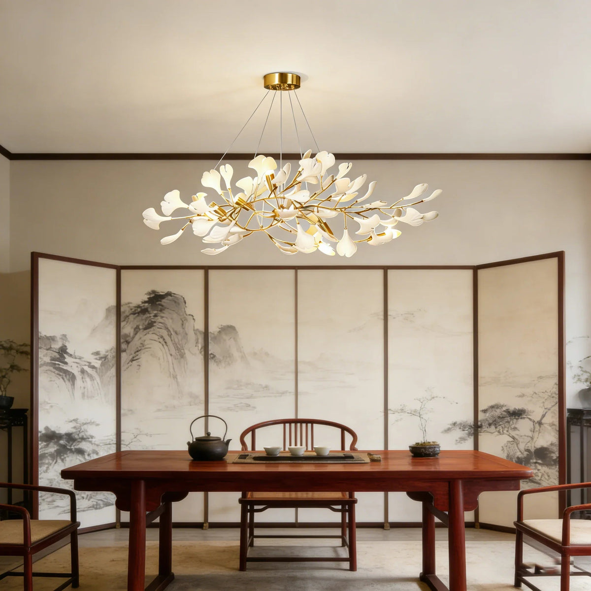Gingko Chandelier I