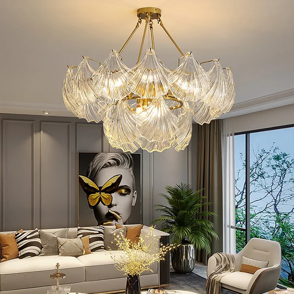 Wave Glass Chandelier