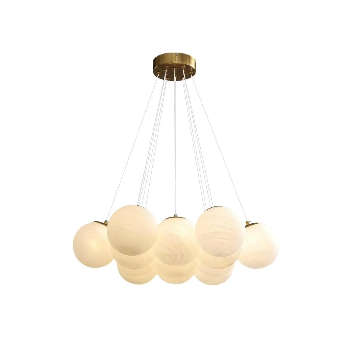 Glass Cluster Chandelier