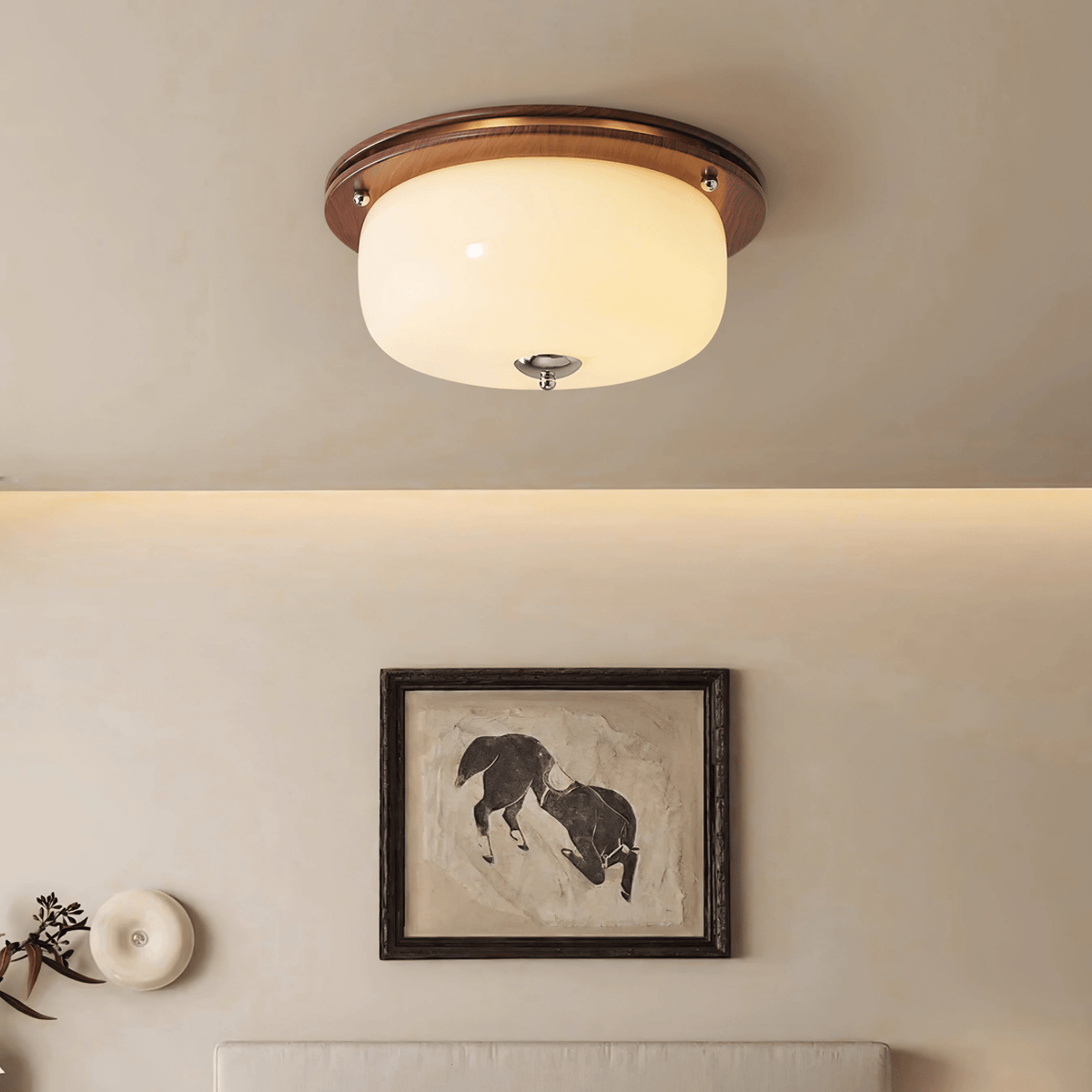 Glass Dome Ceiling Light