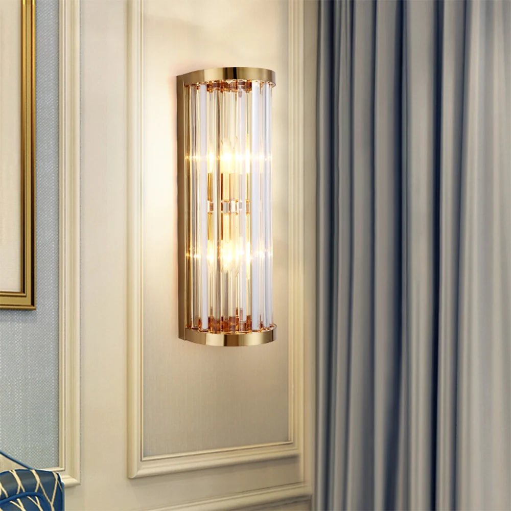 Golden Crystal Wall Lamp