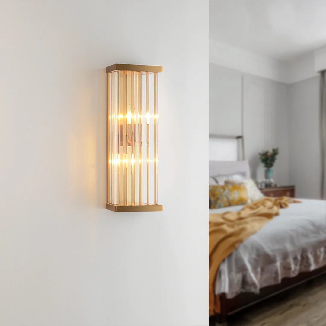 Golden Crystal Wall Lamp
