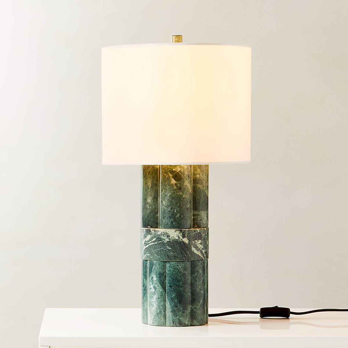 Green Marble Table Lamp