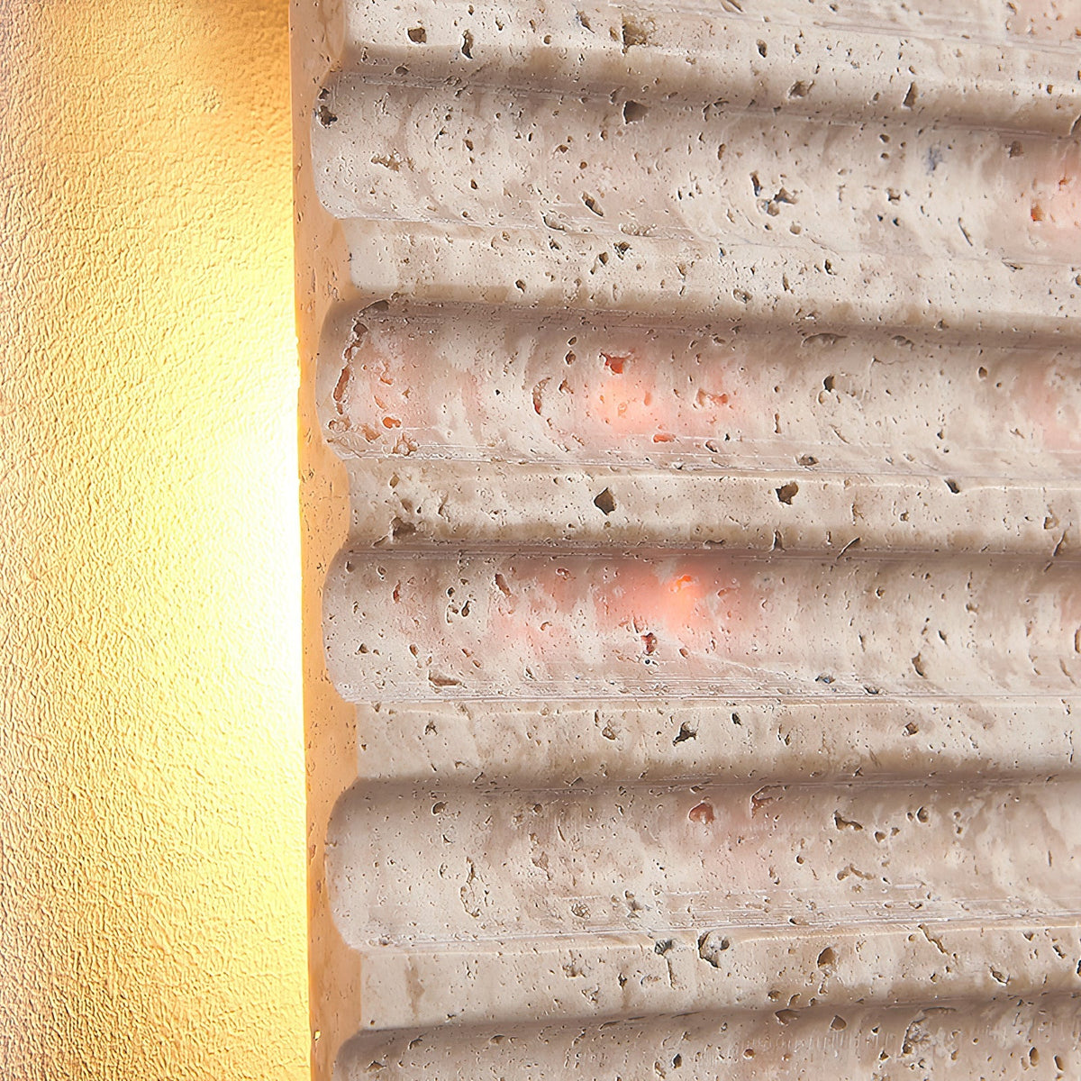 Othaus Beige Travertine Wall Lamp