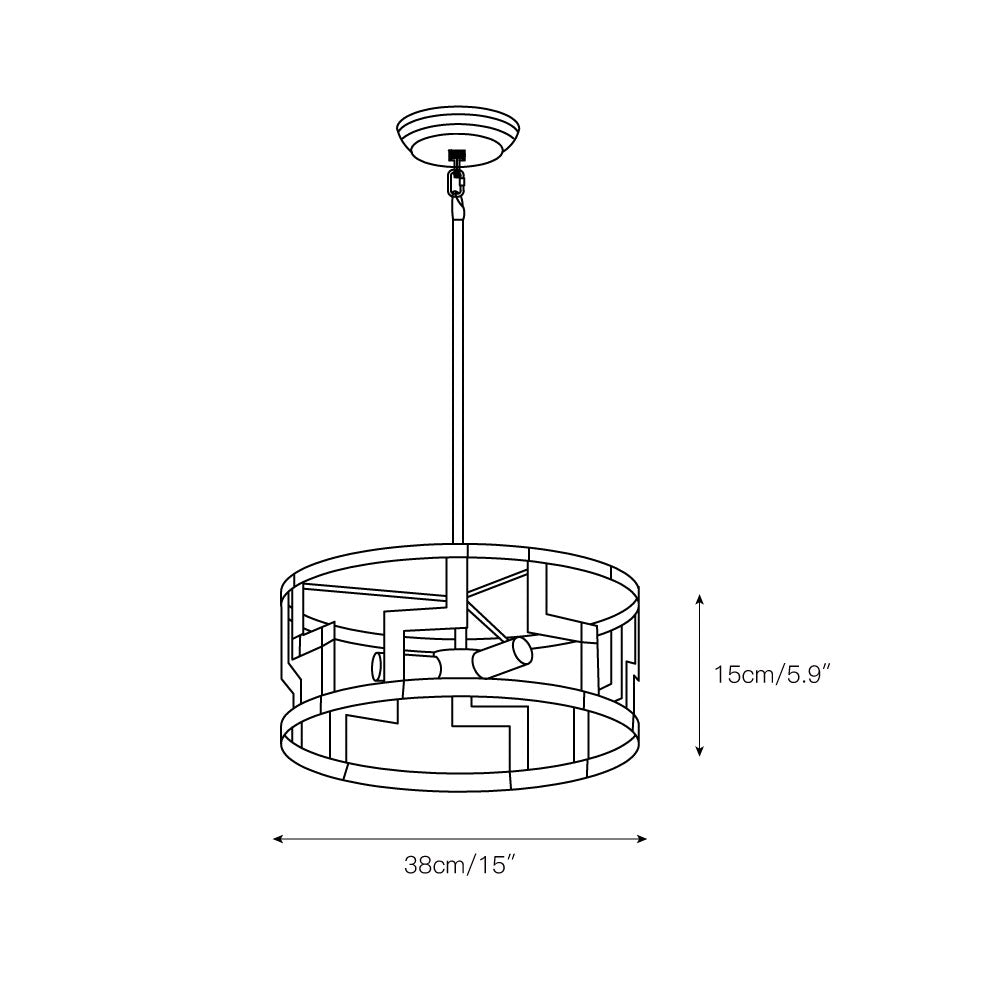 Syraeeth Gold Pendant Lamp