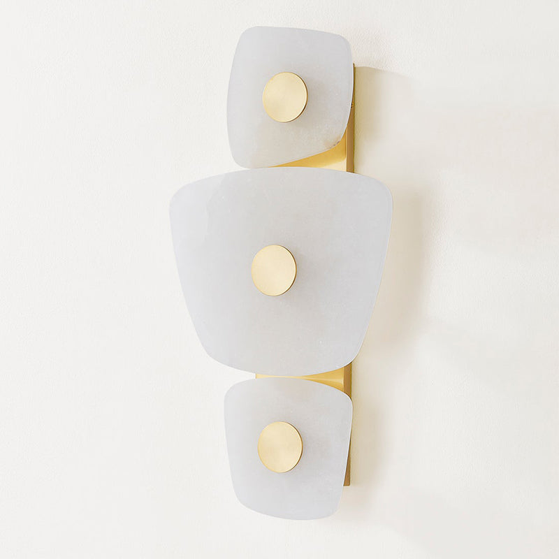 Itheora Brass Alabaster Wall Lamp