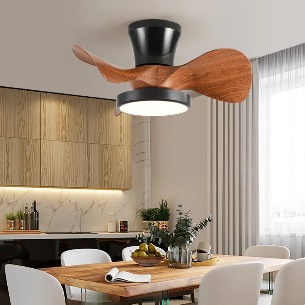 Industrial Round Acrylic Ceiling Fan Light