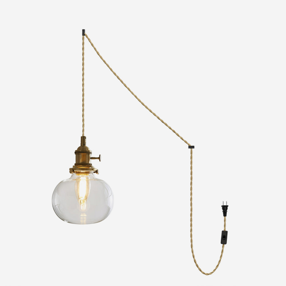 Celinira Glass Plug In Pendant Light
