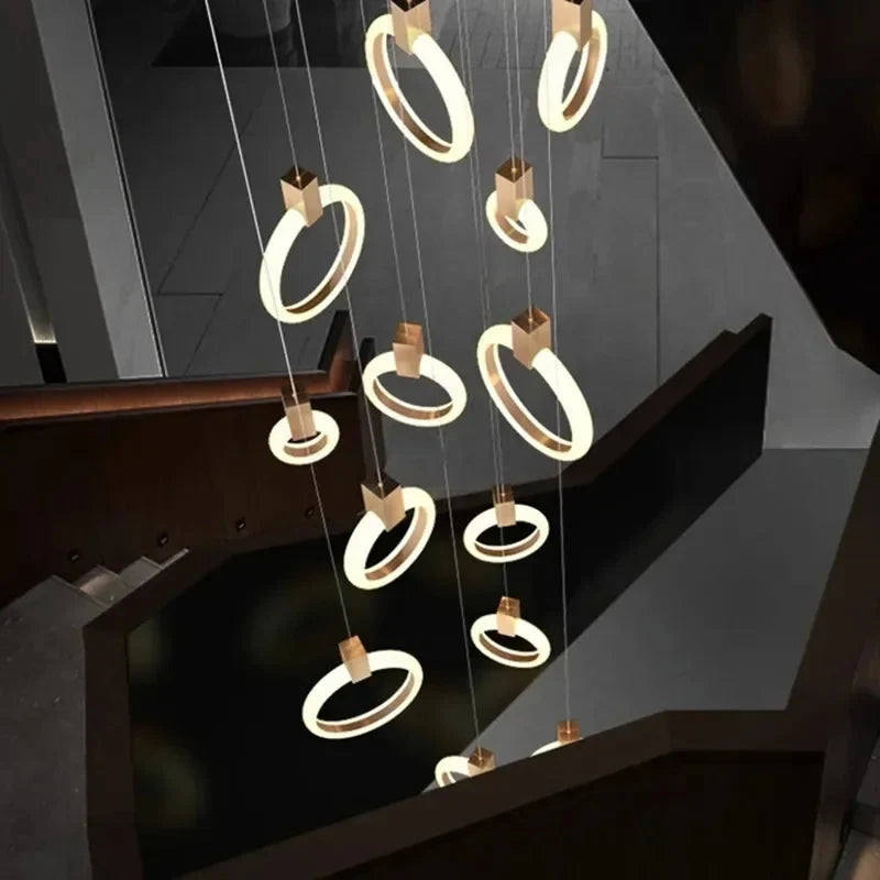 Jenne Modern Stairway Chandelier - Ceiling Light